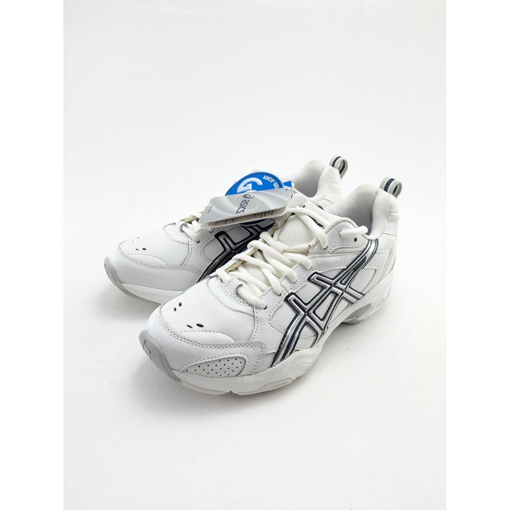 NWT Womens ASICS Gel Rocket 11 White Leather Running Shoes 1072A093-101 Size 7.5 - Picture 5 of 7